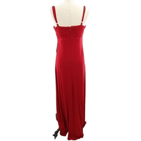NWT BCBGMaxAzria stunning red gown med - Picture 7 of 13